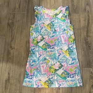 Lilly Pulitzer postcard print dress